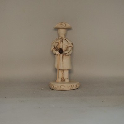 Peregrino Póvoa de Varzim 15 cm faiança pintado