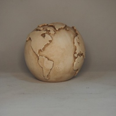 Segredos para o Mundo 10 cm terra cota patine castanho