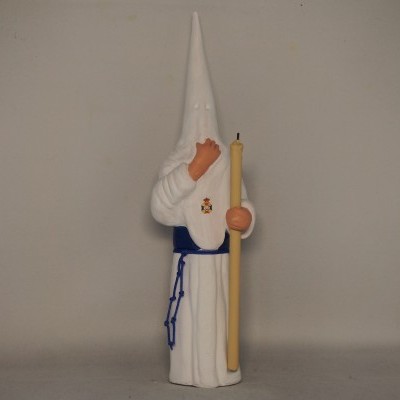 Penitente de Sevilha 20 cm faiança pintada