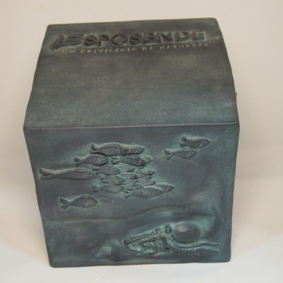 Cubo Comemorativo 14x14 Faiança Pintado