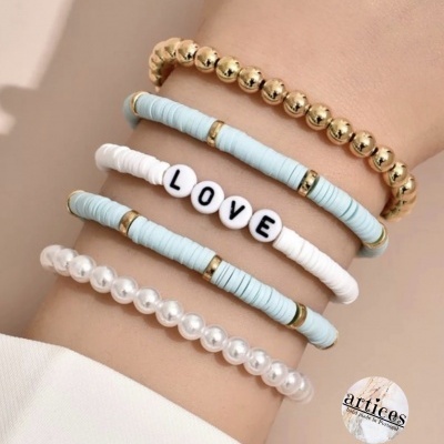 Conjunto de 5 Pulseiras