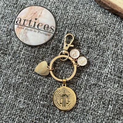 Porta-Chaves C/ Medalha de S. Bento