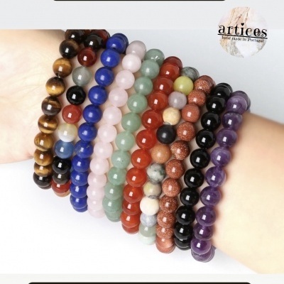 Pulseiras de Pedras Naturais Simples