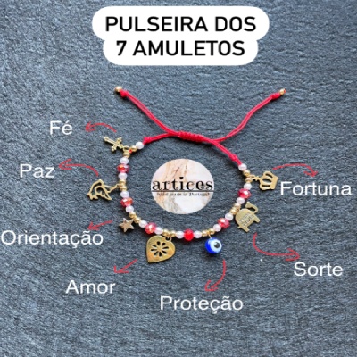 Pulseira dos 7 Amuletos