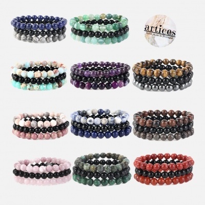 Pulseiras de Pedras Naturais Simples