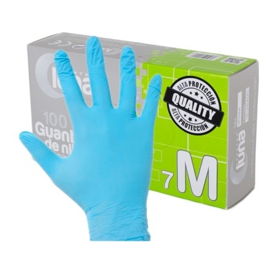 Luvas Nitrilo Azuis Alta Proteção s/ Pó