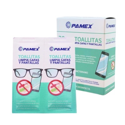 Toalhitas Antibacterianas p/ Vidros e Ecrãs