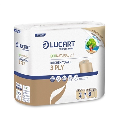 Rolo de Cozinha Lucart EcoNatural 2.3