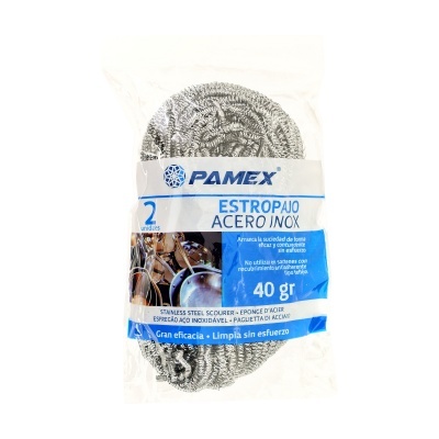 Esfregão Aço Inoxidável - Pack 2