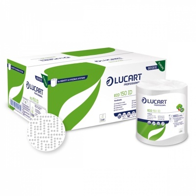 Rolo Auto Corte Toalha de Mãos Lucart Identity Eco 150 ID