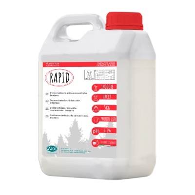 Recipiente plástico branco com tampa vermelha e rótulo com texto em português