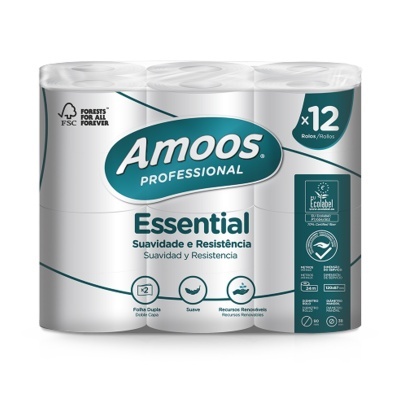 Papel Higiénico Doméstico Amoos Essential 35M