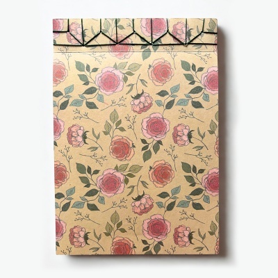 Caderno artesanal Rosas