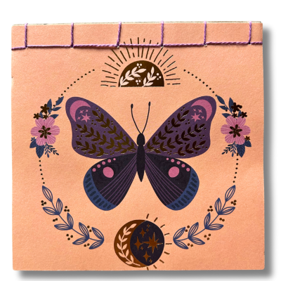 Caderno artesanal metamorfose lunar