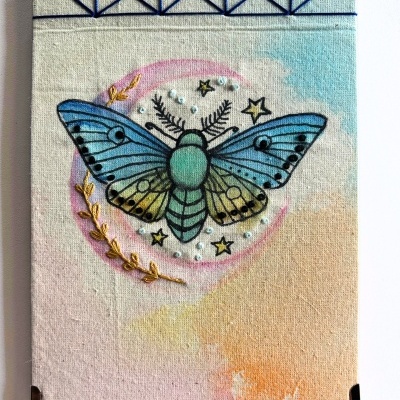 Caderno artesanal Borboleta Caderno artesanal Borboleta