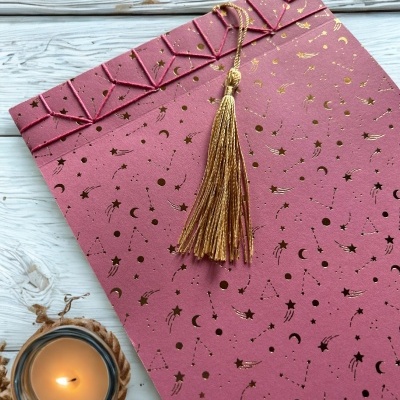 Caderno artesanal  - magia celestial