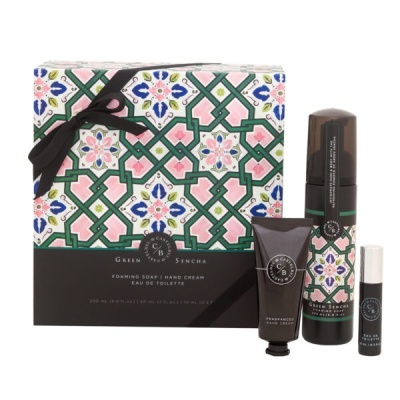 Conjunto de presente com sabonete espuma, creme para mãos e eau de toilette Green Sencha