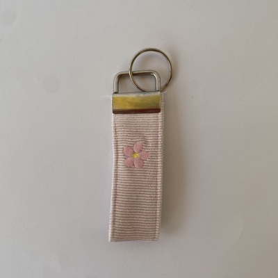 PORTA-CHAVES FLOR ROSA