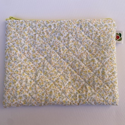 BOLSA MULTI-USOS FLORAL AMARELA