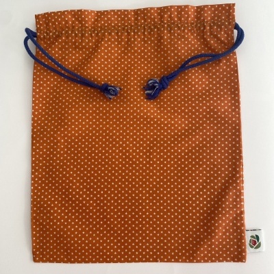 SACO DE TECIDO LARANJA