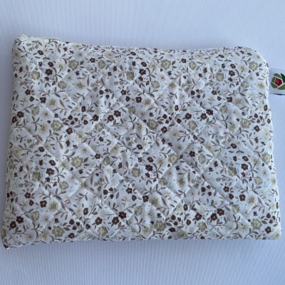 BOLSA MULTI-USOS FLORAL BEGE