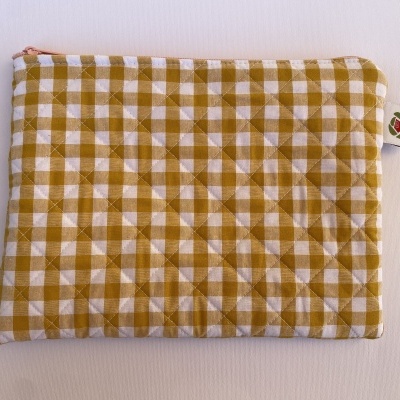 BOLSA MULTI-USOS XADREZ AMARELO