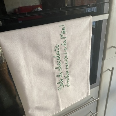 PANO DA LOIÇA ''BOLO DE CHOCOLATE A MELHOR RECEITA É A DA MÃE''