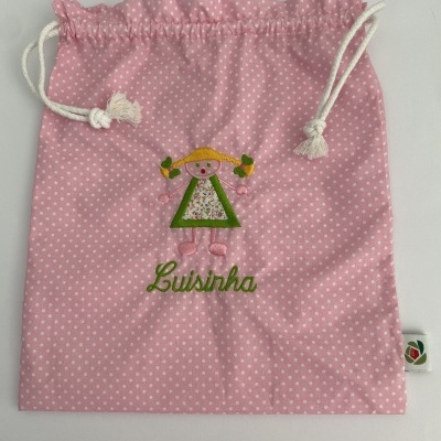 SACO DE TECIDO LARANJA