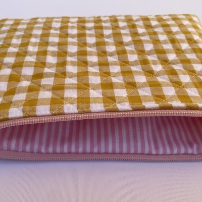 BOLSA MULTI-USOS XADREZ AMARELO