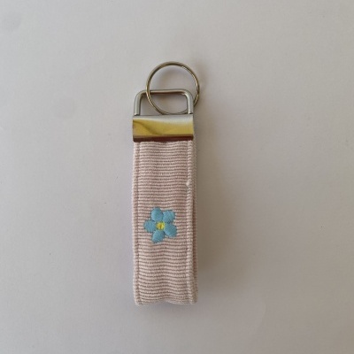 PORTA-CHAVES FLOR AZUL