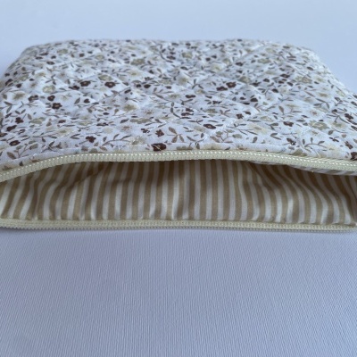 BOLSA MULTI-USOS FLORAL BEGE