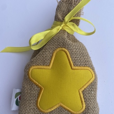 SAQUINHO COM ALFAZEMA ''ESTRELA''