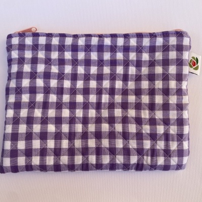 BOLSA MULTI-USOS XADREZ ROXO