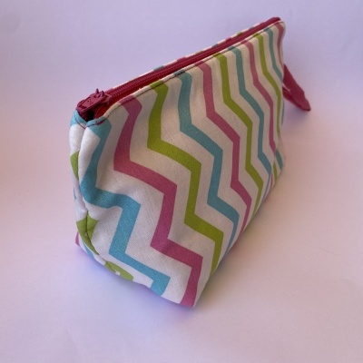 Nécessaire tecido zebra multicor