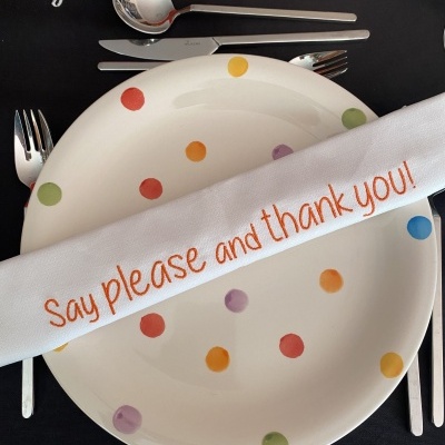 GUARDANAPO ''SAY PLEASE AND THANK YOU''