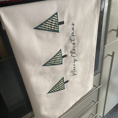 PANO DA LOIÇA ''ÁRVORE DE NATAL''