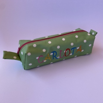 Estojo tecido cinzento c/ cornucópias