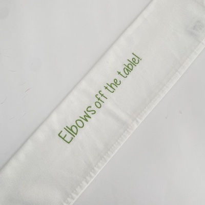 GUARDANAPO ''ELBOWS OFF THE TABLE''