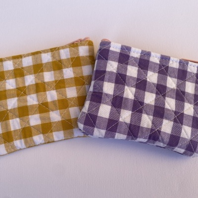 BOLSINHA XADREZ AMARELO