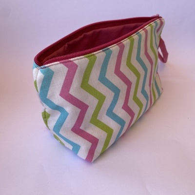 Nécessaire tecido zebra multicor