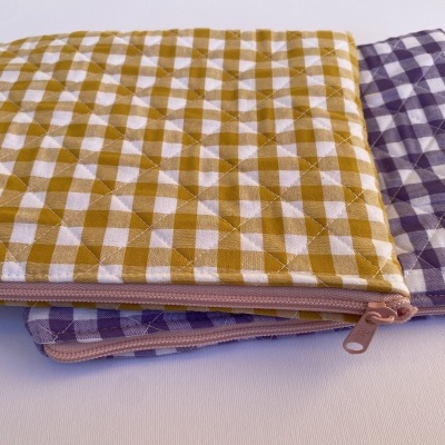 BOLSA MULTI-USOS XADREZ AMARELO