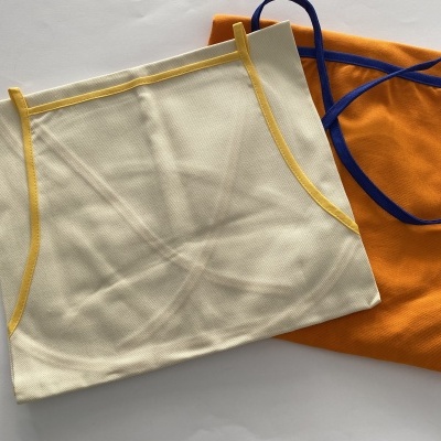 AVENTAL ''LARANJA E AZULÃO''