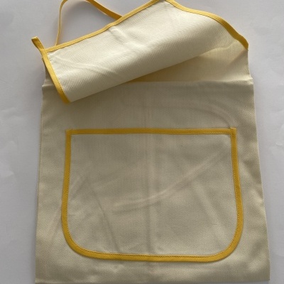 AVENTAL ''CRÚ COM DEBRUM AMARELO''