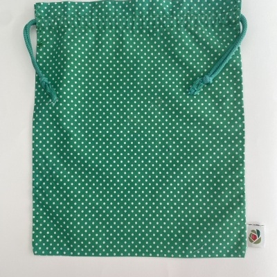 SACO DE TECIDO VERDE