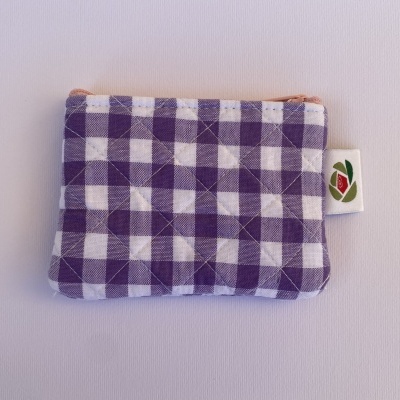 BOLSINHA XADREZ ROXO