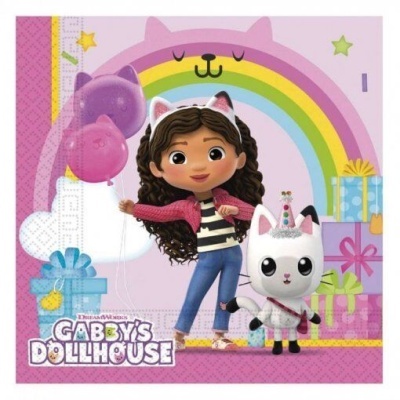 20 GUARDANAPOS 33CM GABBY'S DOLLHOUSE