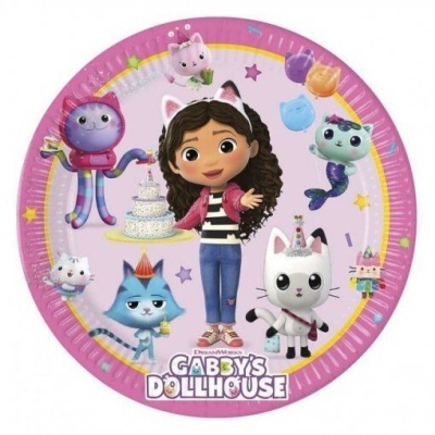 8 PRATOS 20CM GABBY'S DOLLHOUSE