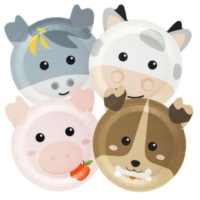 8 PRATOS 18CM SORTIDO ANIMAIS DA QUINTA