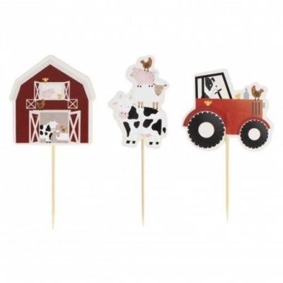 6 CUPCAKE TOPPERS QUINTA ANIMAIS