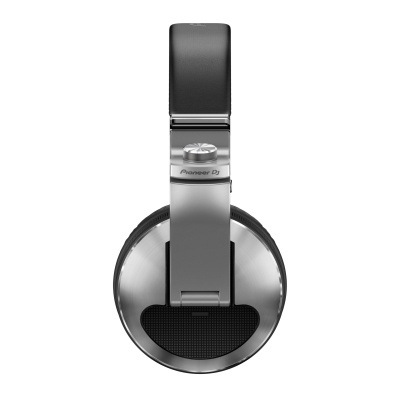 Auscultadores DJ Pioneer DJ metálicos e pretos